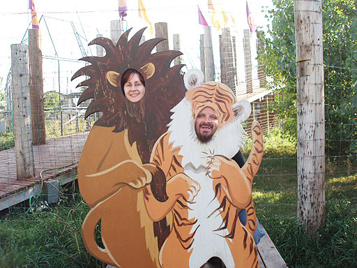 JC and Jill at the Wild Animal Sanctuary