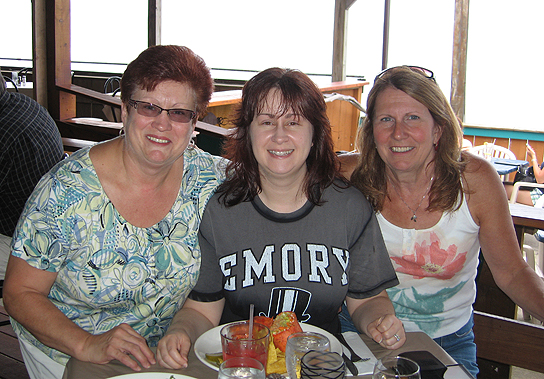 Mom, Aunt Cathy and I