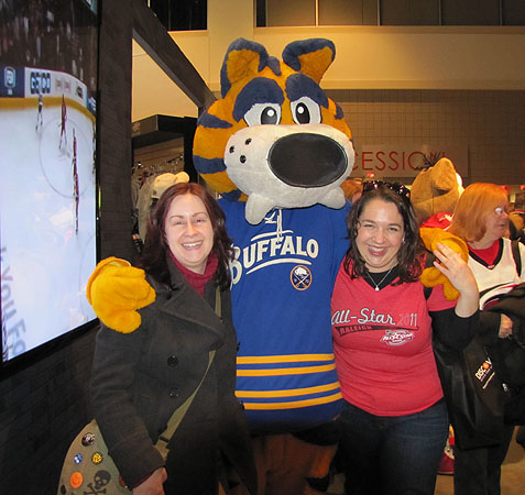 Leah and I with Sabretooth